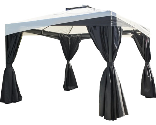 Pavillon mit Vorhängen für den Garten