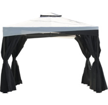 Pavillon mit Stoffseitenwänden für den Garten