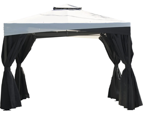Pavillon mit Stoffseitenwänden für den Garten