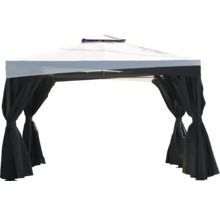 Pavillon mit Vorhängen