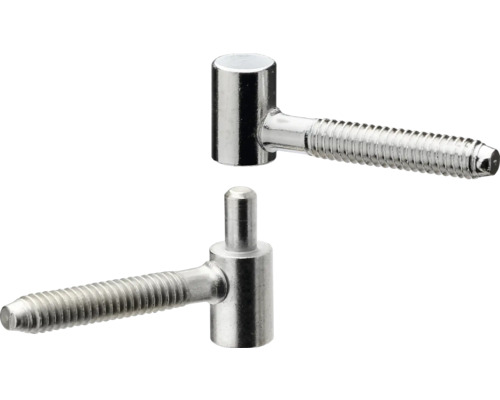 Einbohrband, vernickelt Ø 8x28 mm Einschraubbänder aus Metall