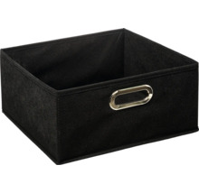 Schwarze Aufbewahrungsbox mit Griff