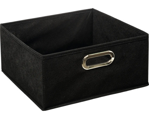 Schwarze Aufbewahrungsbox mit Griff