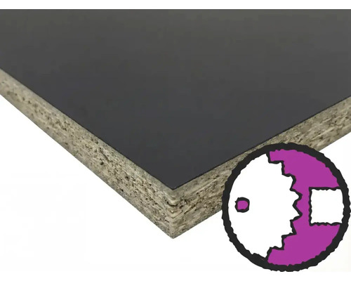 Melaminharzbeschichtete Spanplatte mit Dekor