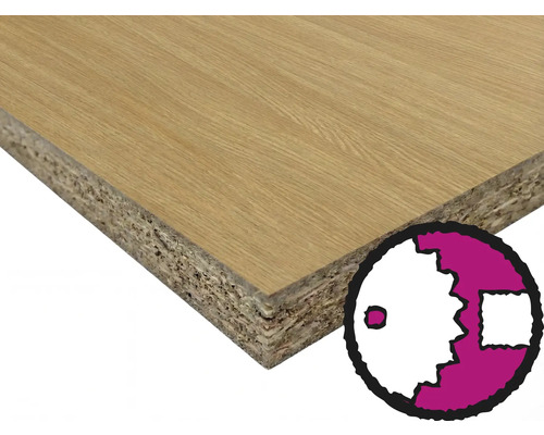 Spanplatte mit Holzdekor