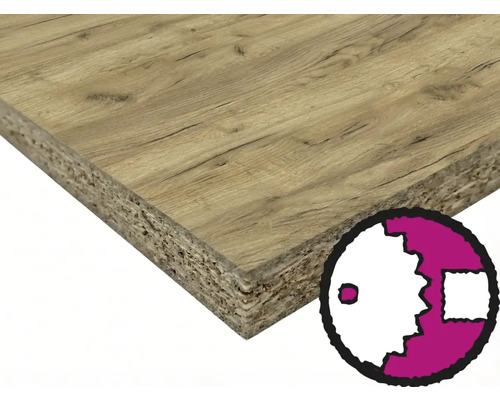 Spanplatte mit Holzstruktur