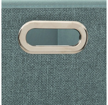 Detailaufnahme einer Aufbewahrungsbox mit Griffmulde