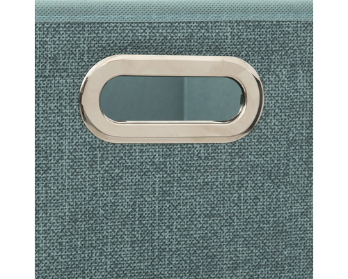 Detailaufnahme einer Aufbewahrungsbox mit Griffmulde