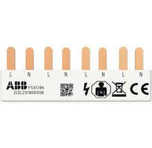 ABB Logo. Electricity hazard warning symbol. Do not dispose of in household waste symbol. CE marking.