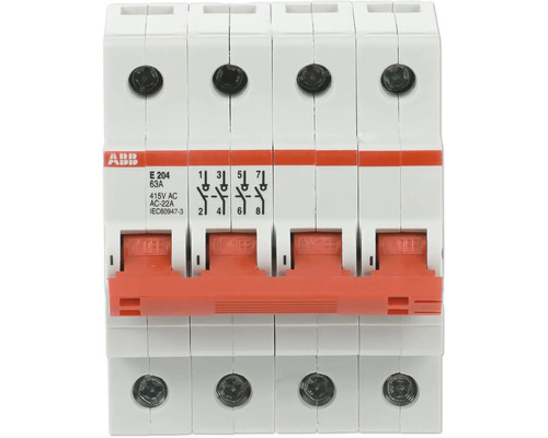 ABB Leitungsschutzschalter 63 Ampere, vierpolig