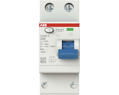 ABB Flexline FX202A-25/0,03 FI-Schalter/Leitungsschutzschalter 25 A ABB Leitungsschutzschalter FX202 A 25A