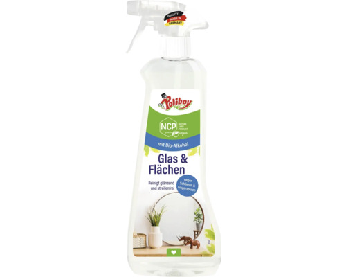 Poliboy Glas und Flächen Reiniger in einer Sprühflasche