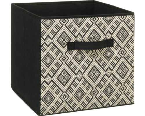 Quadratischer Aufbewahrungskorb mit geometrischem Muster