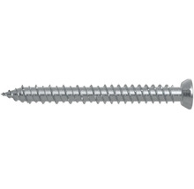 Silberne Schraube mit Gewinde