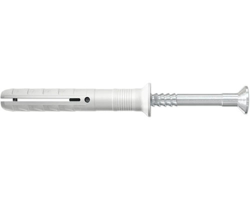 Fischer Nageldübel N 6 x 60/30 S 100 Stück Kunststoffspreizdübel mit Schraube