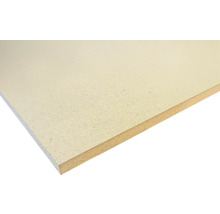 Nahaufnahme einer rohen Spanplatte für den Innenausbau