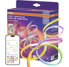 Osram Smart Plus Neon Flex LED-Streifen 3 Meter Magic RGB und Warmweiß mit App-Steuerung und Fernbedienung.