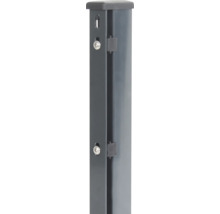 Pfosten mit Abdeckung, Halterungen und Schrauben für die Montage