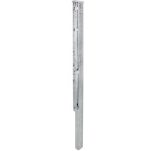 Pfosten aus Metall mit Halterungen