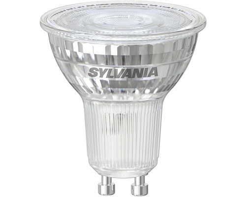 Sylvania LED-Reflektorlampe mit GU10-Sockel aus Glas.