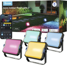 Govee Outdoor Flood Lights 2 Set mit Smartphone und Matter Logo