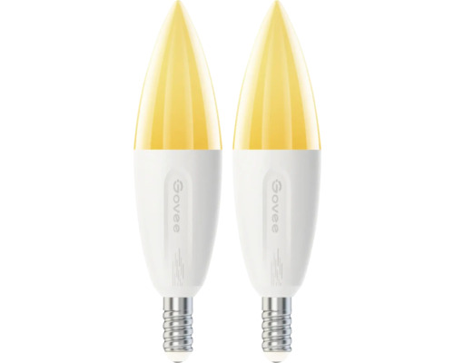 Zwei intelligente Govee Kerzenlampen