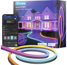 Govee RGBIC Neon Seil Licht für den Außenbereich mit Smartphone und Google Home sowie Alexa Kompatibilität.