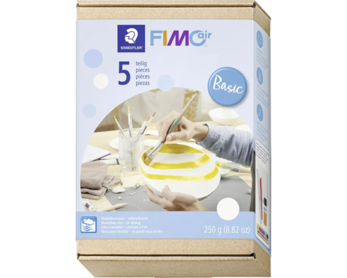 Fimo Air Basic, 5-teilig, lufttrocknende Modelliermasse