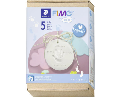 Staedtler Fimo Air Light Set zum Erstellen von Baby-Erinnerungsstücken, 5-teilig