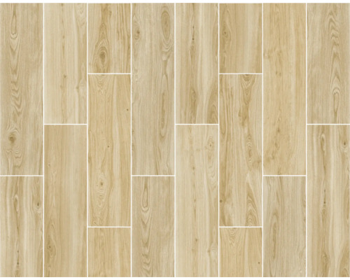 Boden mit Holzoptik-Fliesen