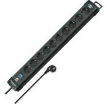 Steckdosenleiste mit zehn Steckdosen und Schalter