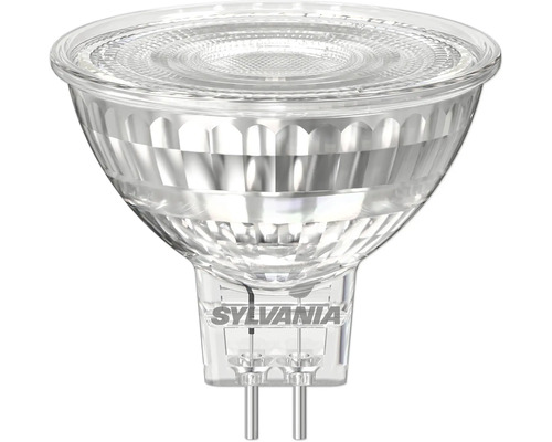 Sylvania LED-Reflektorlampe MR16 mit GU5.3 Sockel aus Glas.