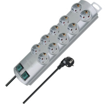 Steckdosenleiste mit zehn Steckdosen und Schalter