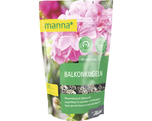 Manna Balkonkugeln für 5 Pflanzen, Langzeitdünger