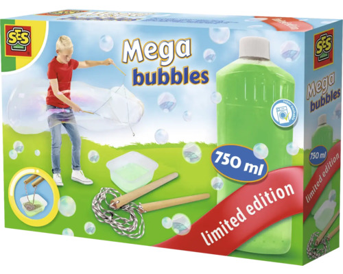 SES Mega Seifenblasen Set mit 750ml Seifenblasenlösung