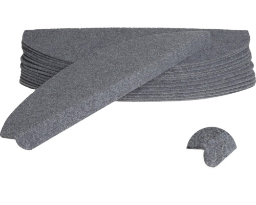 Stufenmatten aus Filz im Stapel