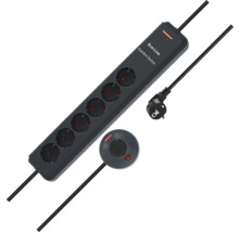 Steckdosenleiste mit sechs Steckdosen und Fußschalter