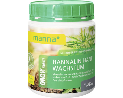 Manna Hannalin Hanf Wachstumsdünger, 0,5 Kilogramm, im Behälter