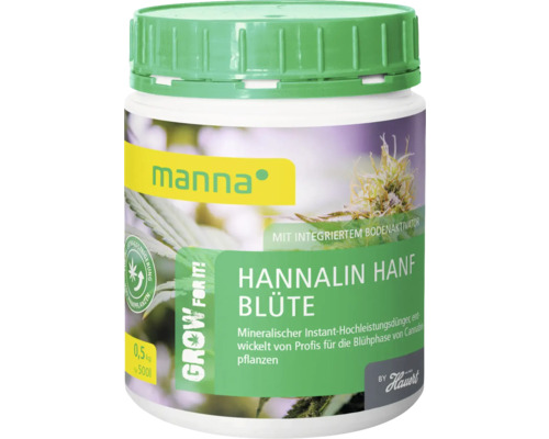Manna Hannalin Hanf Blüte, 0,5 Kilogramm, für die Blühphase von Cannabis Pflanzen