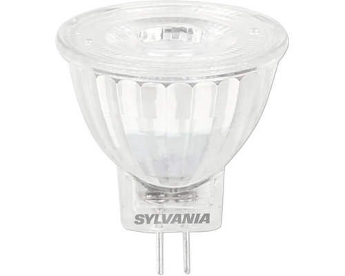 Sylvania GU4 LED-Reflektorlampe aus transparentem Glas.