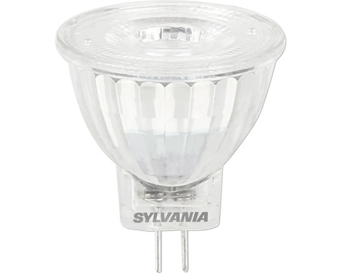 Sylvania LED-Reflektorlampe mit GU5.3 Sockel aus Klarglas.