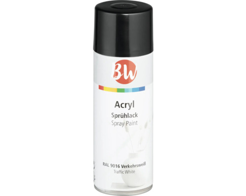 Acryl Sprühlack in Verkehrsweiß RAL 9016