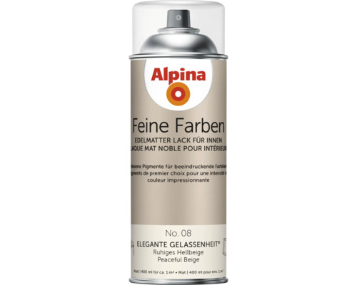 Alpina Feine Farben Lack Spraydose in Hellbeige für Innenräume