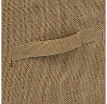 Detailansicht einer Textilaufbewahrungsbox mit Tragegriff