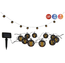 Solarbetriebene Lichterkette mit Flammeneffekt und Schutzart IP44