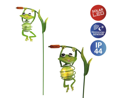 Dekorative Solarleuchte mit Froschdesign für den Garten