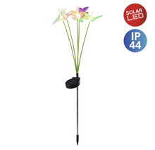 Solarleuchte mit Schmetterlingsmotiv und LED