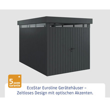 EcoStar Euroline Gerätehaus mit fünf Jahren Garantie