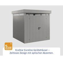 EcoStar Euroline Gerätehaus mit Tür und fünf Jahre Garantie