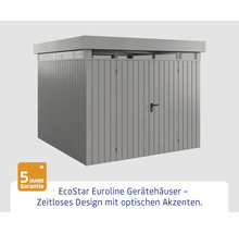 EcoStar Euroline Gerätehaus aus Metall mit Doppeltür